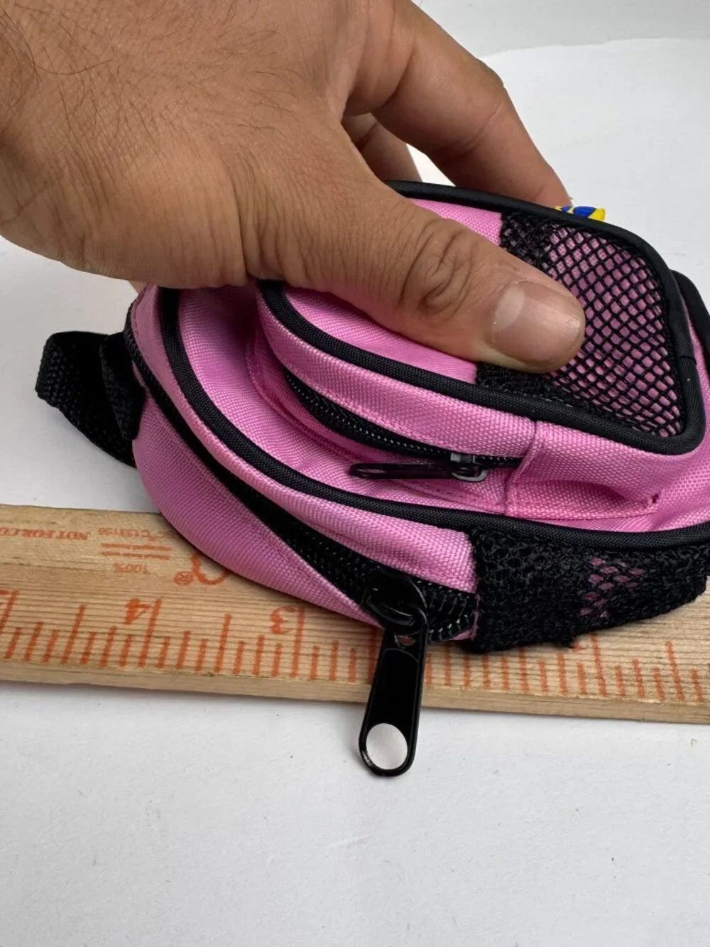 Build-A-Bear Workshop Pink Mini Backpack Doll Accesssory Toy Bag Paw Print